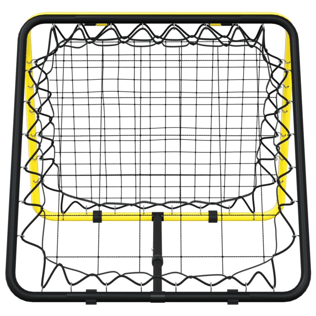 dobbeltsidet rebounder stål justerbart gul og sort