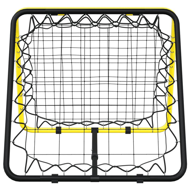dobbeltsidet rebounder stål justerbart gul og sort