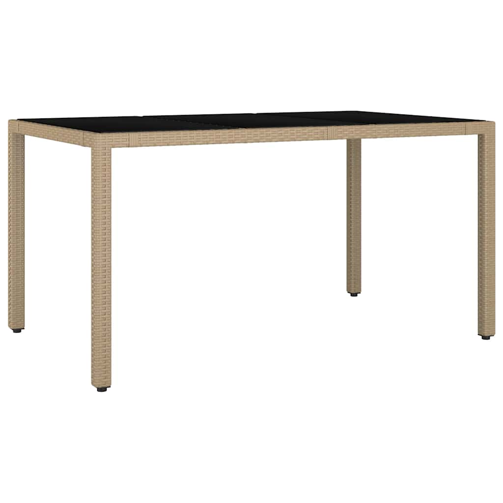 bistrosæt til haven 5 dele med hynder polyrattan beige