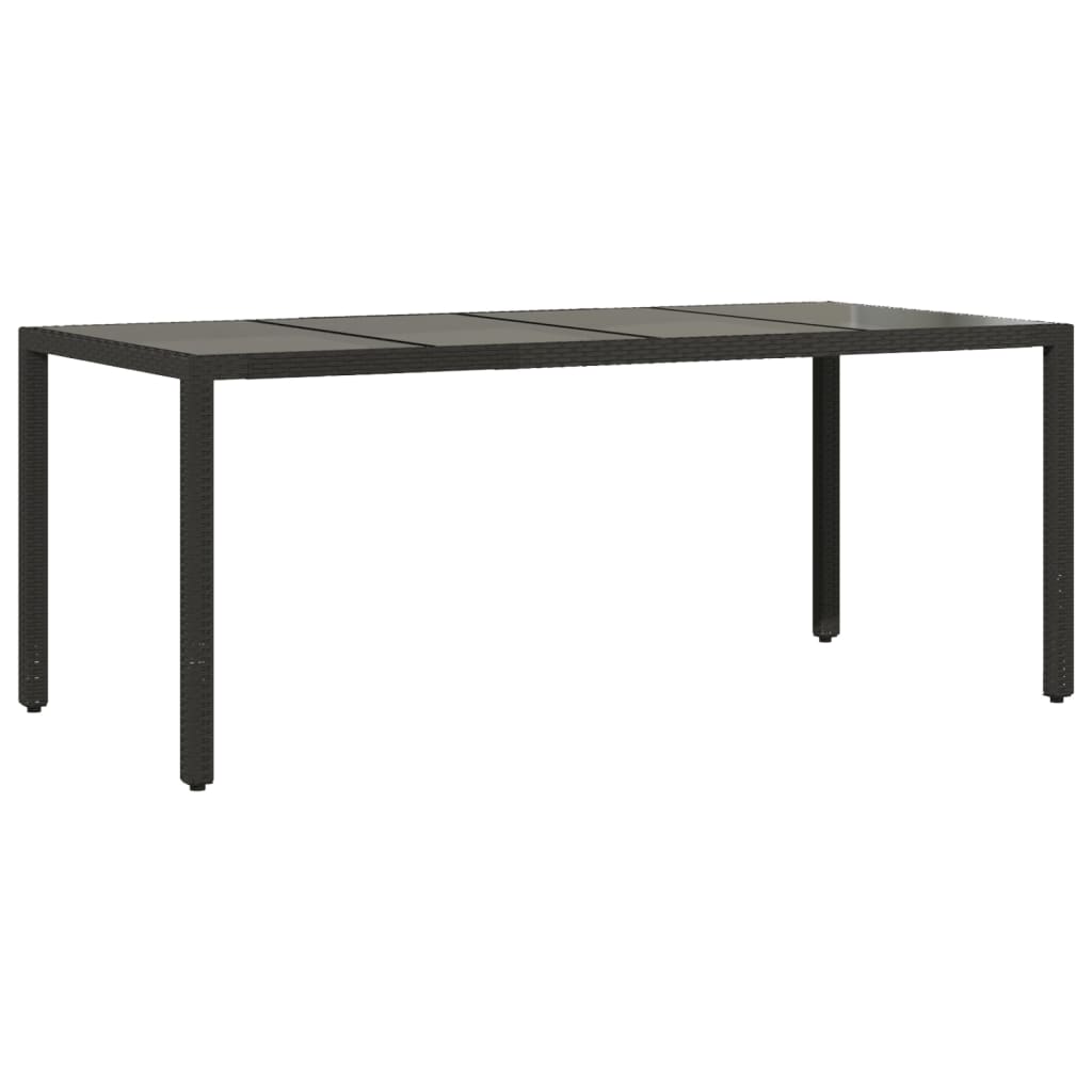 spisebordssæt til haven 9 dele med hynder polyrattan og glas