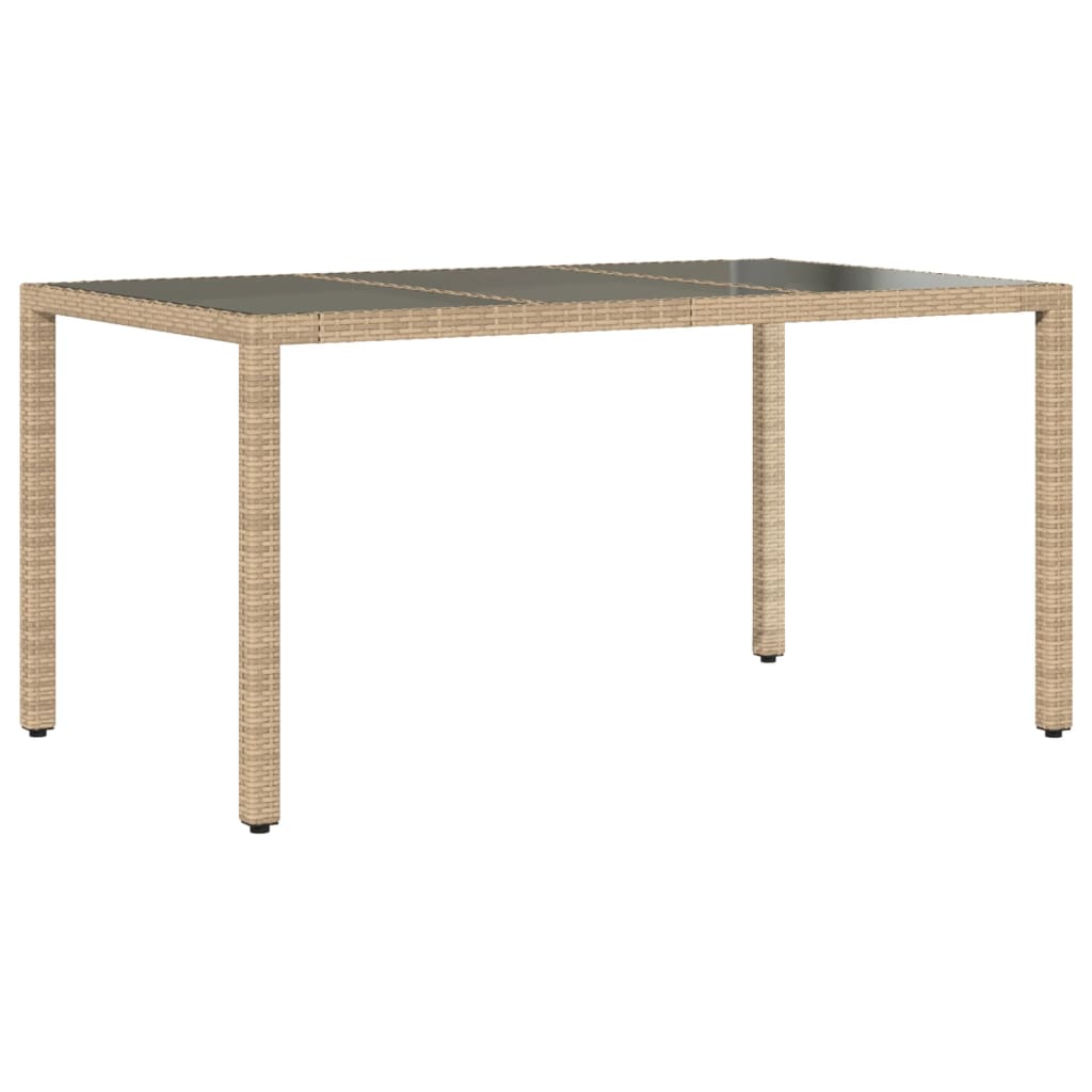 spisebordssæt til haven 5 dele med hynder polyrattan og glas