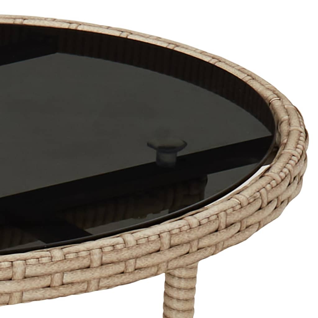 spisebordssæt til haven 5 dele med hynder polyrattan og glas