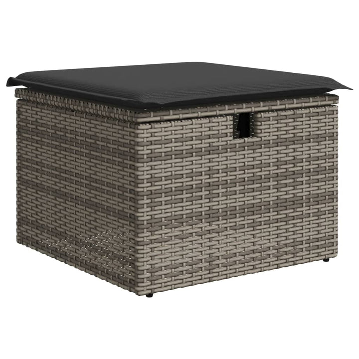 sofasæt til haven 8 dele med hynder polyrattan grå