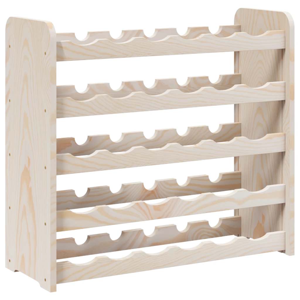 vinreol 67,5x25x60 cm massivt fyrretræ