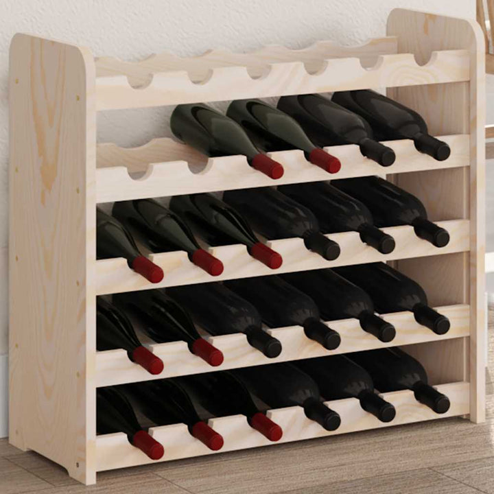 vinreol 67,5x25x60 cm massivt fyrretræ