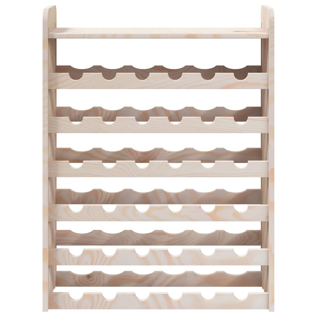 vinreol med topplade 67,5x25x87 cm massivt fyrretræ