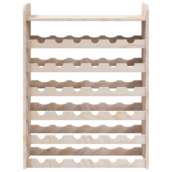 vinreol med topplade 67,5x25x87 cm massivt fyrretræ