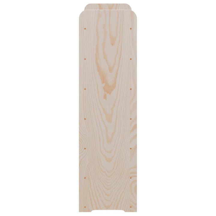 vinreol med topplade 67,5x25x87 cm massivt fyrretræ