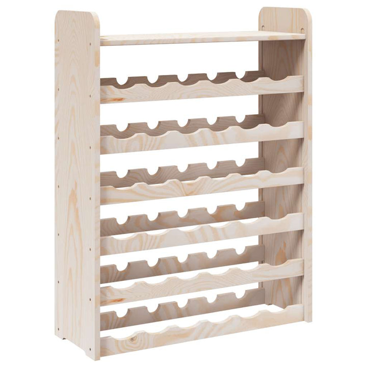 vinreol med topplade 67,5x25x87 cm massivt fyrretræ