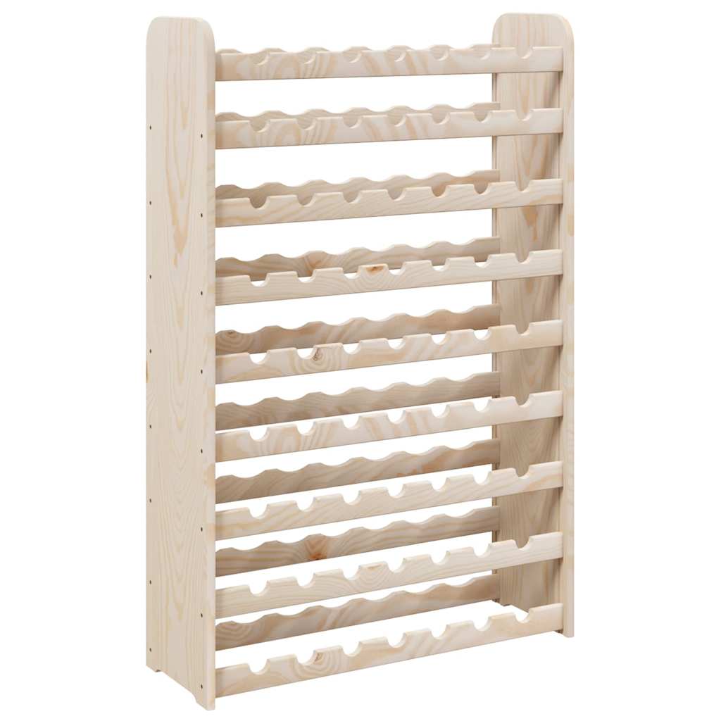 vinreol 72,5x25x11,5 cm massivt fyrretræ