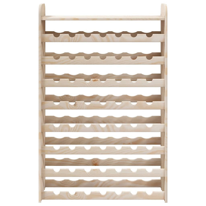 vinreol med topplade 72,5x25x111,5 cm massivt fyrretræ