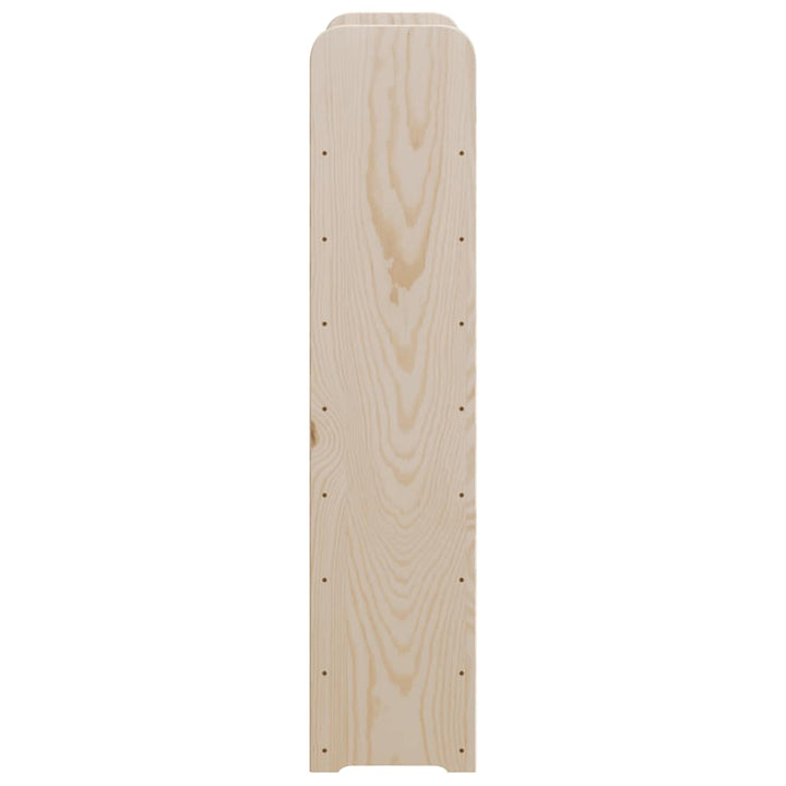 vinreol med topplade 72,5x25x111,5 cm massivt fyrretræ