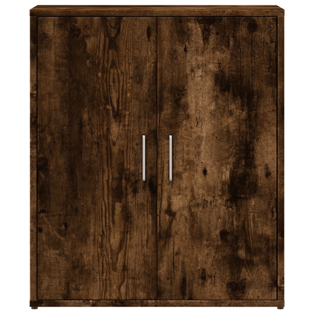 skænke 2 stk. 60x31x70 cm konstrueret træ røget egetræsfarve
