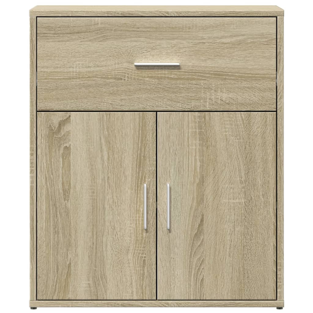 skænke 2 stk. 60x31x70 cm konstrueret træ sonoma-eg