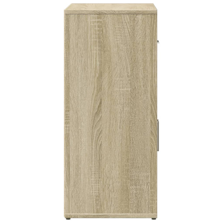 skænke 2 stk. 60x31x70 cm konstrueret træ sonoma-eg
