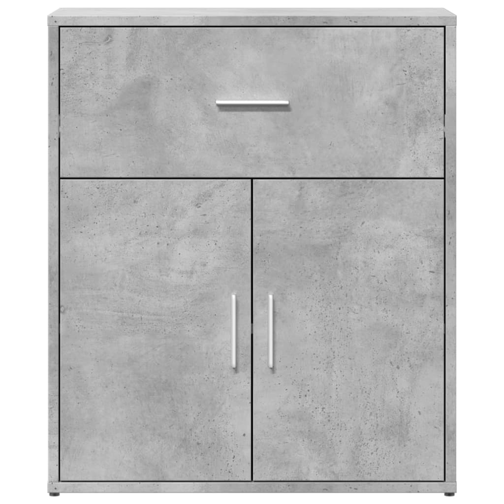 skænke 2 stk. 60x31x70 cm konstrueret træ betongrå