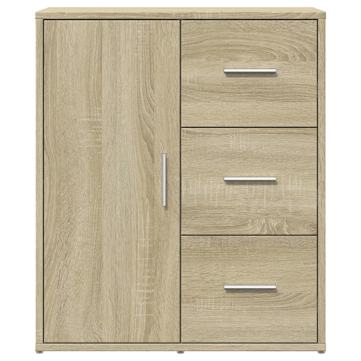 skænke 2 stk. 60x31x70 cm konstrueret træ sonoma-eg