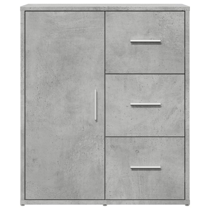 skænke 2 stk. 60x31x70 cm konstrueret træ betongrå