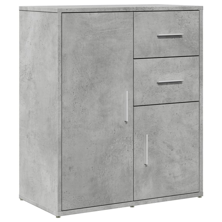 skænke 2 stk. 60x31x70 cm konstrueret træ betongrå