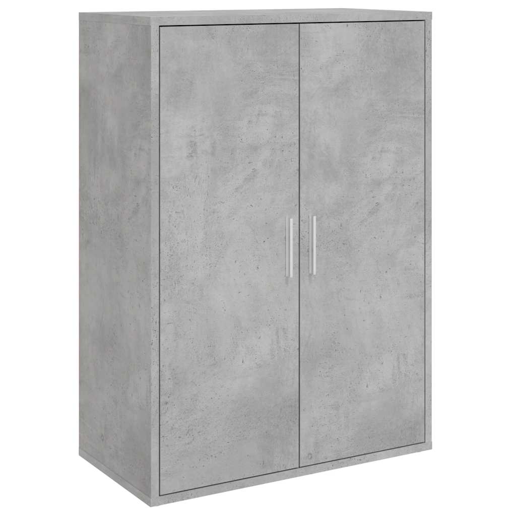 kommoder 2 stk. 60x31x84 cm konstrueret træ betongrå