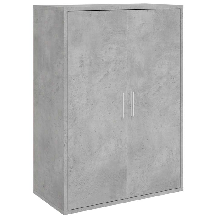 kommoder 2 stk. 60x31x84 cm konstrueret træ betongrå