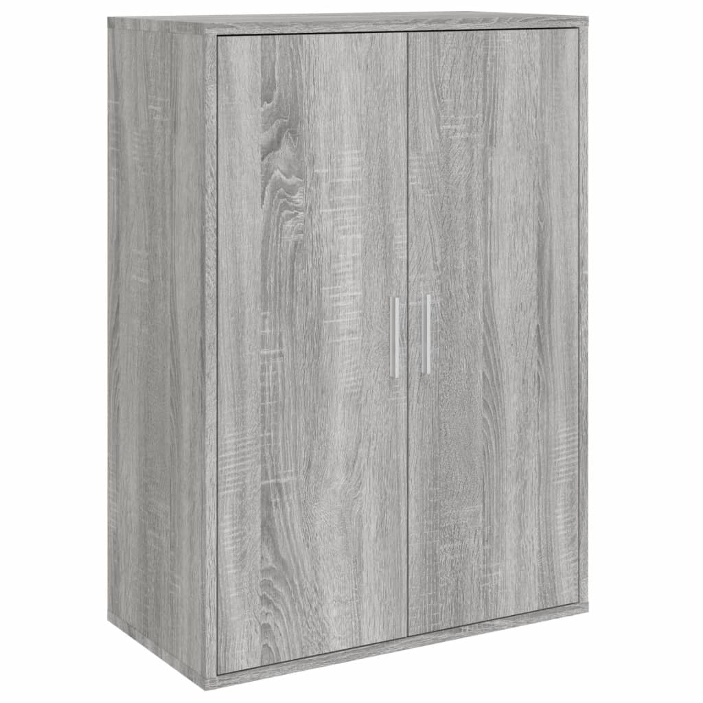 kommoder 2 stk. 60x31x84 cm konstrueret træ grå sonoma-eg