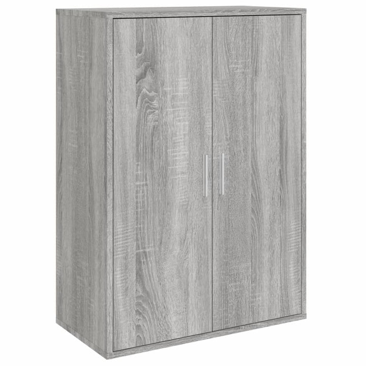 kommoder 2 stk. 60x31x84 cm konstrueret træ grå sonoma-eg