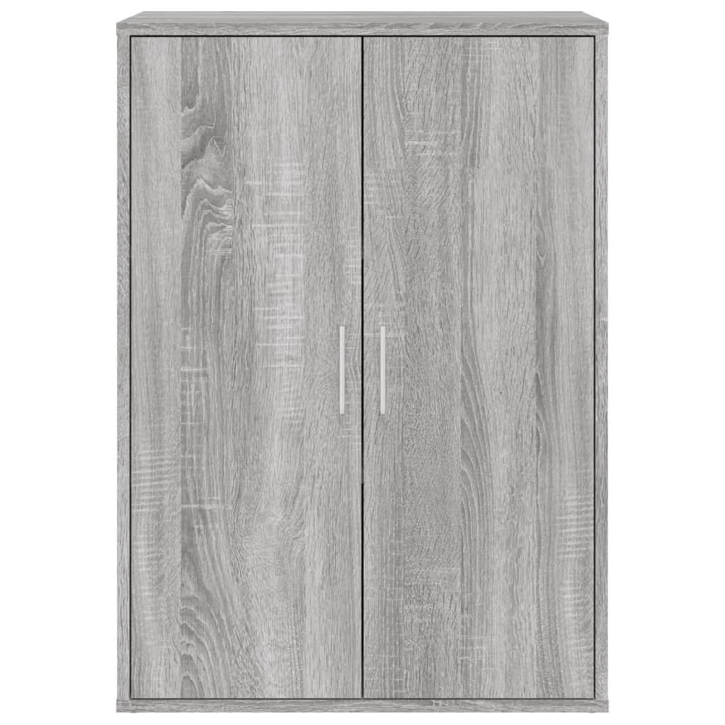 kommoder 2 stk. 60x31x84 cm konstrueret træ grå sonoma-eg