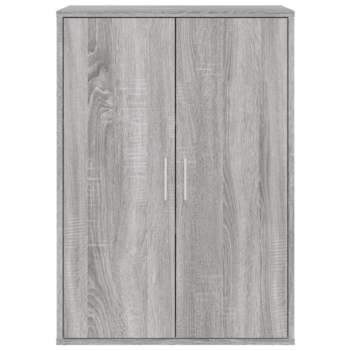 kommoder 2 stk. 60x31x84 cm konstrueret træ grå sonoma-eg