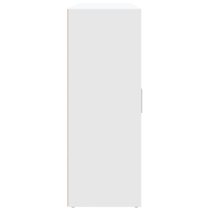 kommoder 3 stk. 60x31x84 cm konstrueret træ hvid