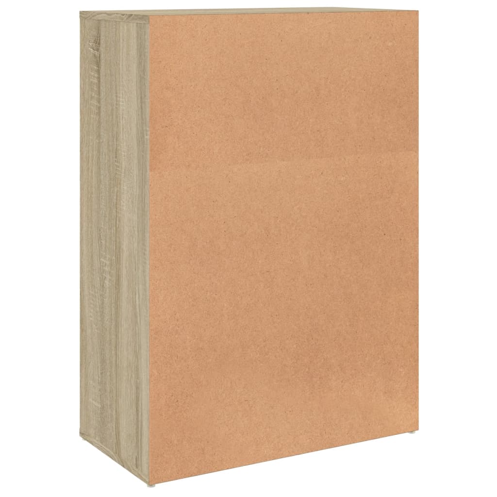 kommoder 2 stk. 60x31x84 cm konstrueret træ sonoma-eg