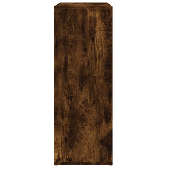 kommoder 2 stk. 60x31x84 cm konstrueret træ røget egetræsfarve