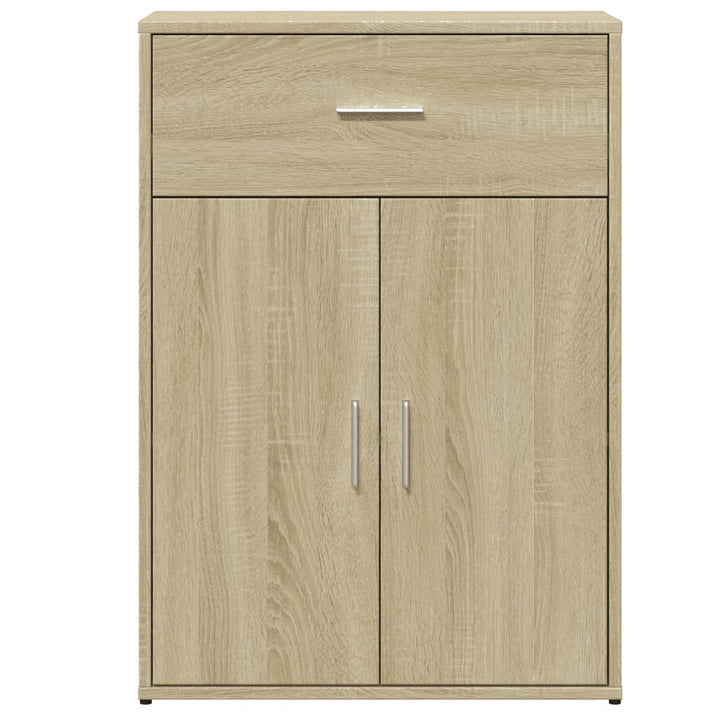 skænke 2 stk. 60x30x84 cm konstrueret træ sonoma-eg