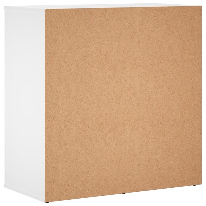 skænke 2 stk. 79x38x80 cm konstrueret træ hvid