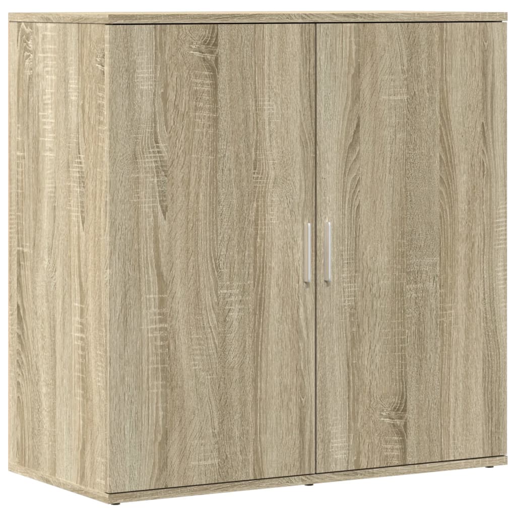 skænke 2 stk. 79x38x80 cm konstrueret træ sonoma-eg