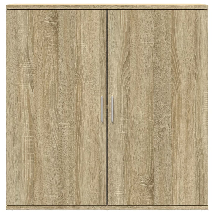 skænke 2 stk. 79x38x80 cm konstrueret træ sonoma-eg