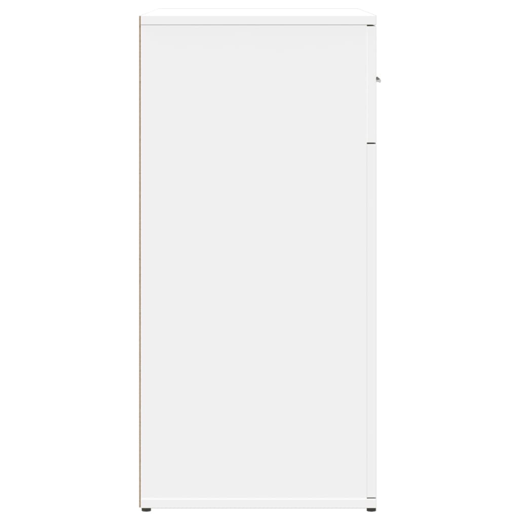 skænke 2 stk. 79x38x80 cm konstrueret træ hvid