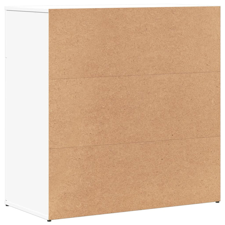 skænke 2 stk. 79x38x80 cm konstrueret træ hvid