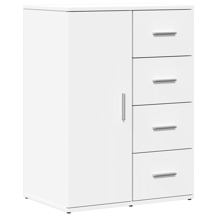 kommoder 2 stk. 59x39x80 cm konstrueret træ hvid