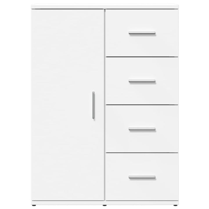 kommoder 2 stk. 59x39x80 cm konstrueret træ hvid
