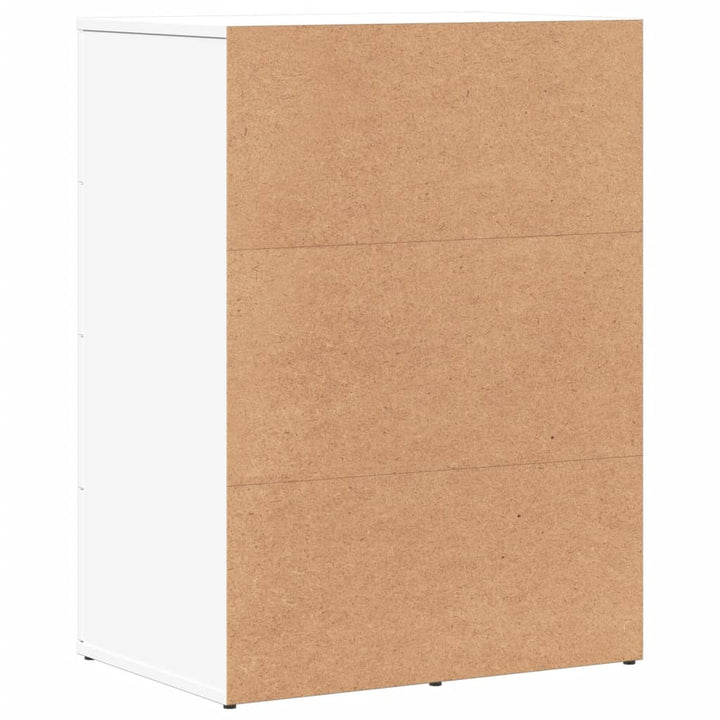 kommoder 2 stk. 59x39x80 cm konstrueret træ hvid