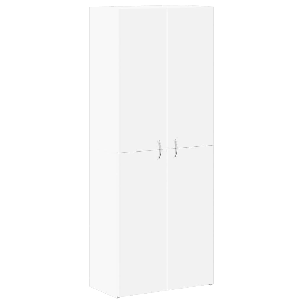 arkivskab 60x32x153 cm konstrueret træ hvid
