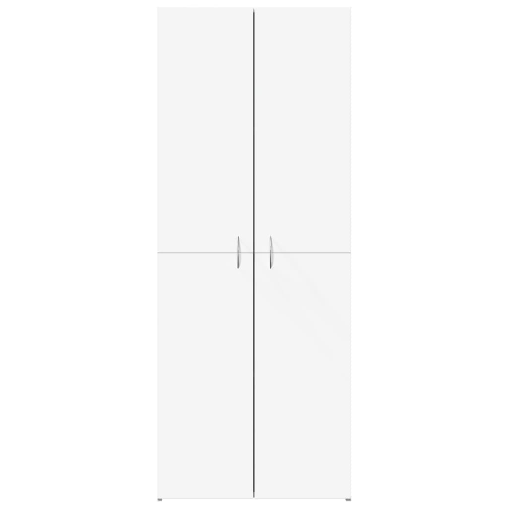 arkivskab 60x32x153 cm konstrueret træ hvid