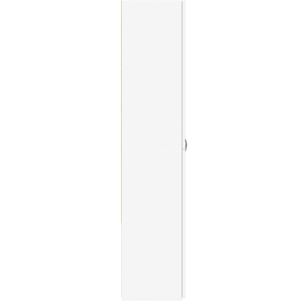 arkivskab 60x32x153 cm konstrueret træ hvid