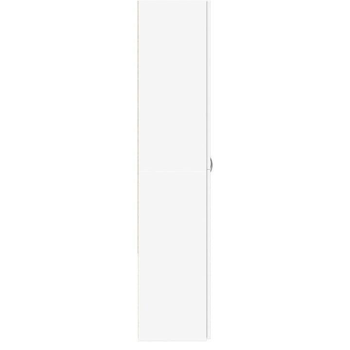 arkivskab 60x32x153 cm konstrueret træ hvid