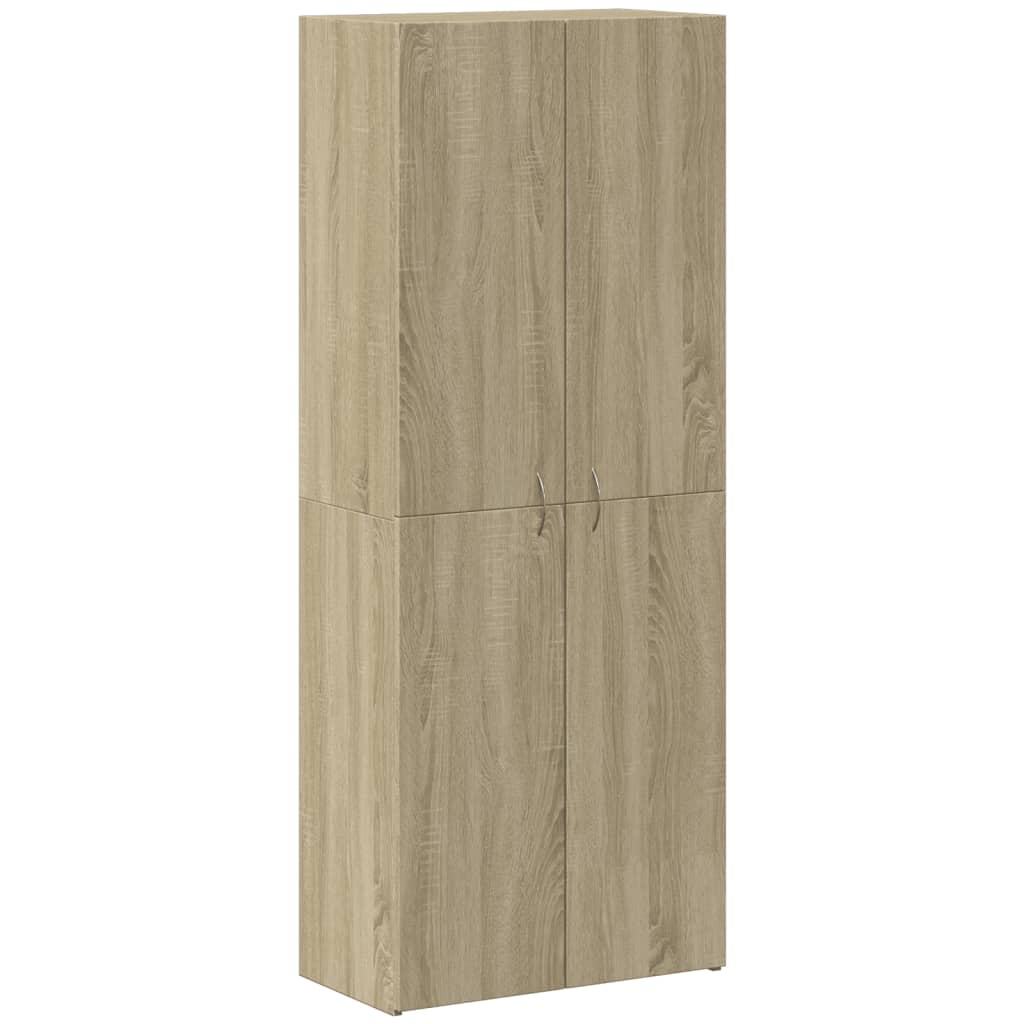 arkivskab 60x32x153 cm konstrueret træ sonoma-eg