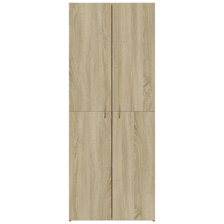 arkivskab 60x32x153 cm konstrueret træ sonoma-eg