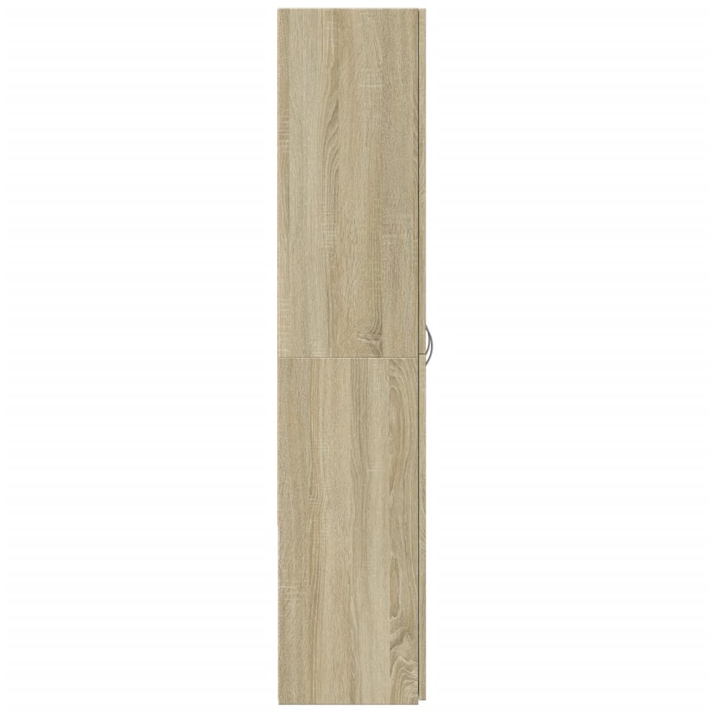 arkivskab 60x32x153 cm konstrueret træ sonoma-eg