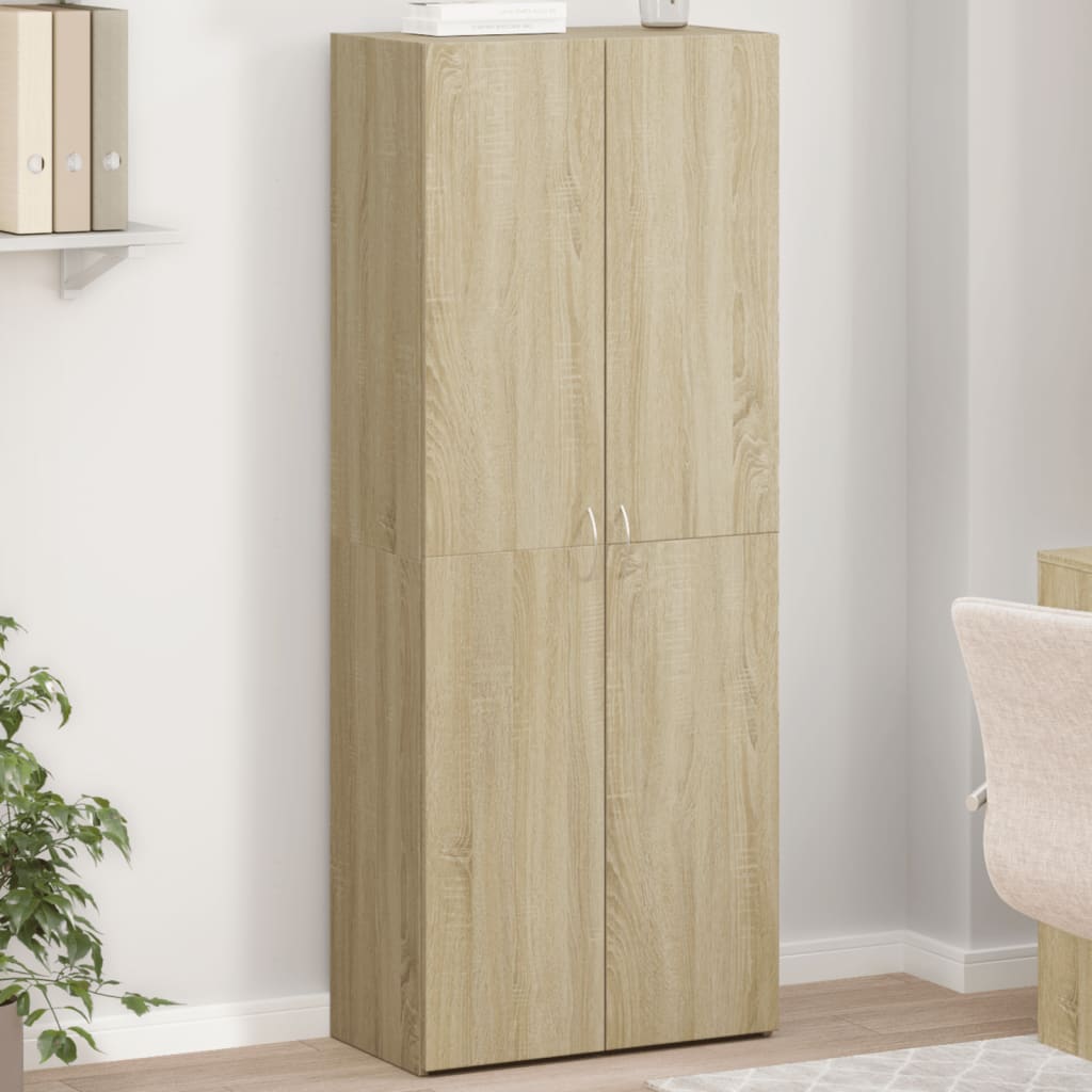 arkivskab 60x32x153 cm konstrueret træ sonoma-eg