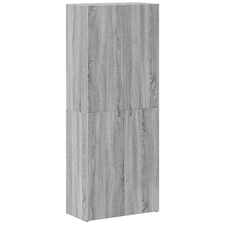 arkivskab 60x32x153 cm konstrueret træ grå sonoma-eg
